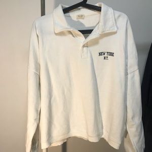 Brandy Melville White NY Hoodie
